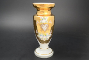 Ваза 20 см Лепка Белая Bohemia Crystal