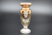 Ваза 20 см Лепка Белая Bohemia Crystal