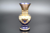 Ваза 20 см Лепка Синяя Bohemia Crystal