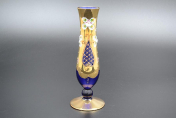 Ваза 20 см Лепка Синяя Bohemia Crystal