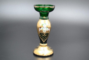 Ваза 21 см Лепка Зеленая Bohemia Crystal