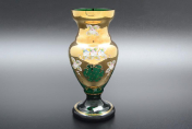 Ваза 25 см Лепка Зеленая Bohemia Crystal