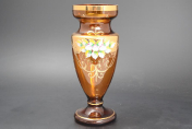 Ваза 27 см Лепка Медовая Bohemia Crystal
