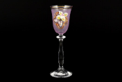 Комплект рюмок для водки "Лепка розовая" Bohemia Crystal
