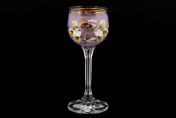 Комплект рюмок для водки "Лепка розовая" Bohemia Crystal