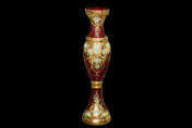 Ваза 1 м Лепка Красная М+М Bohemia Crystal