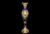 Ваза 1 м Лепка Синяя М+М Bohemia Crystal