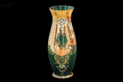 Ваза 50 см Лепка Зеленая М+М Bohemia Crystal