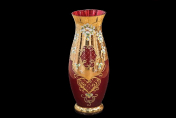 Ваза 50 см Лепка Красная М+М Bohemia Crystal