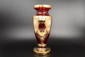 Ваза 50 см Лепка Красная М+М Bohemia Crystal