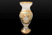 Ваза 60 см Лепка Белая М+М Bohemia Crystal