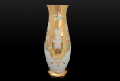 Ваза 60 см Лепка Белая М+М Bohemia Crystal