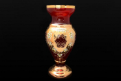 Ваза 60 см Лепка Красная М+М Bohemia Crystal