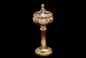 Ваза 70 см Лепка Красная М+М Bohemia Crystal