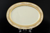 Овальное блюдо 35 см Crem Gold 9320 Falkenporzellan