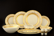 Столовый сервиз на 6 персон 28 предметов Crem Gold 9320 Falkenporzellan