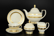 Чайных сервиз на 6 персон 23 предмета Crem Gold 9321 Falkenporzellan