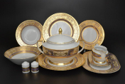 Столовый сервиз на 6 персон 27 предметов Diadem Violet Gold Falkenporzellan