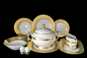 Столовый сервиз на 6 персон 27 предметов Full Gold 9342 Falkenporzellan
