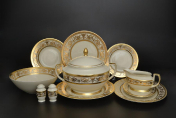 Столовый сервиз на 6 персон 25 предметов Imperial Crem Gold Falkenporzellan