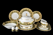 Столовый сервиз на 6 персон 25 предметов Imperial Green Gold Falkenporzellan