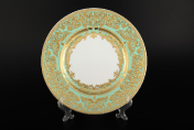 Набор тарелок Falkenporzellan Natalia seladon gold 23 см(6 шт.)