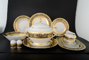 Столовый сервиз на 6 персон 27 предметов Royal Cobalt Gold Falkenporzellan