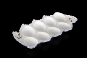 Фарфоровый поднос для яиц Queen's Crown Гуси Корона 25 см Queens Crown