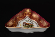 Салатник треугольная Queen's Crown Охота красная Корона 22 см Queens Crown