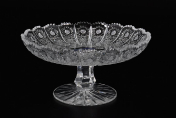 Конфетница 18 см на ножке Glasspo Bohemia Crystal