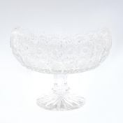 Блюдо ладья на ножке Bohemia Glasspo 20 см Bohemia Crystal