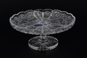Хрустальная менажница 23 см на ножке Glasspo Bohemia Crystal