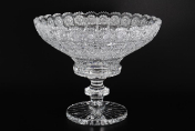 Фруктовница 35 см на ножке Glasspo Bohemia Crystal