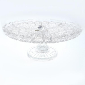 Хрустальная менажница на ножке Sonne Crystal 30 см Bohemia Crystal