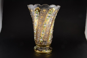 Ваза 35 см Max Crystal Золото Bohemia Crystal