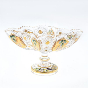 Конфетница на ножке золото Bohemia Max Crystal 21 см Bohemia Crystal