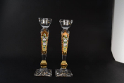 Комплект подсвечников 25 см Max Crystal Золото (2 шт.) Bohemia Crystal