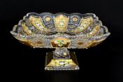 Фруктовница на ножке Золото Bohemia Max Crystal 28 см Bohemia Crystal