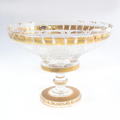 Фруктовница на ножке Золото Bohemia Max Crystal 30 см Bohemia Crystal