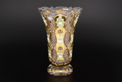 Ваза 25 см Sonne Crystal Золото Bohemia Crystal