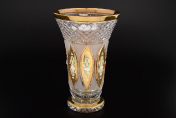 Ваза 25 см Sonne Crystal Золото Bohemia Crystal