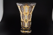 Ваза 40 см Sonne Crystal Золото Bohemia Crystal