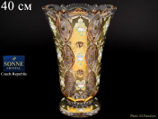 Ваза 40 см Sonne Crystal Золото Bohemia Crystal