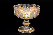 Блюдце для варенья 13 см Sonne Crystal Золото Bohemia Crystal