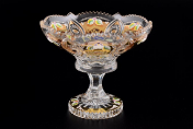 Конфетница 15 см Sonne Crystal Золото Bohemia Crystal
