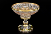 Конфетница 15 см Sonne Crystal Золото Bohemia Crystal