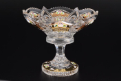 Конфетница 20 см Sonne Crystal Золото Bohemia Crystal