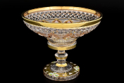 Конфетница 20 см Sonne Crystal Золото Bohemia Crystal
