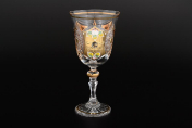 Комплект фужеров для вина 220 мл Sonne Crystal Золото (6 шт.) Bohemia Crystal