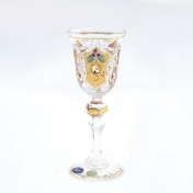 Комплект рюмок для водки золото Sonne Crystal 60 мл(6 шт.) Bohemia Crystal